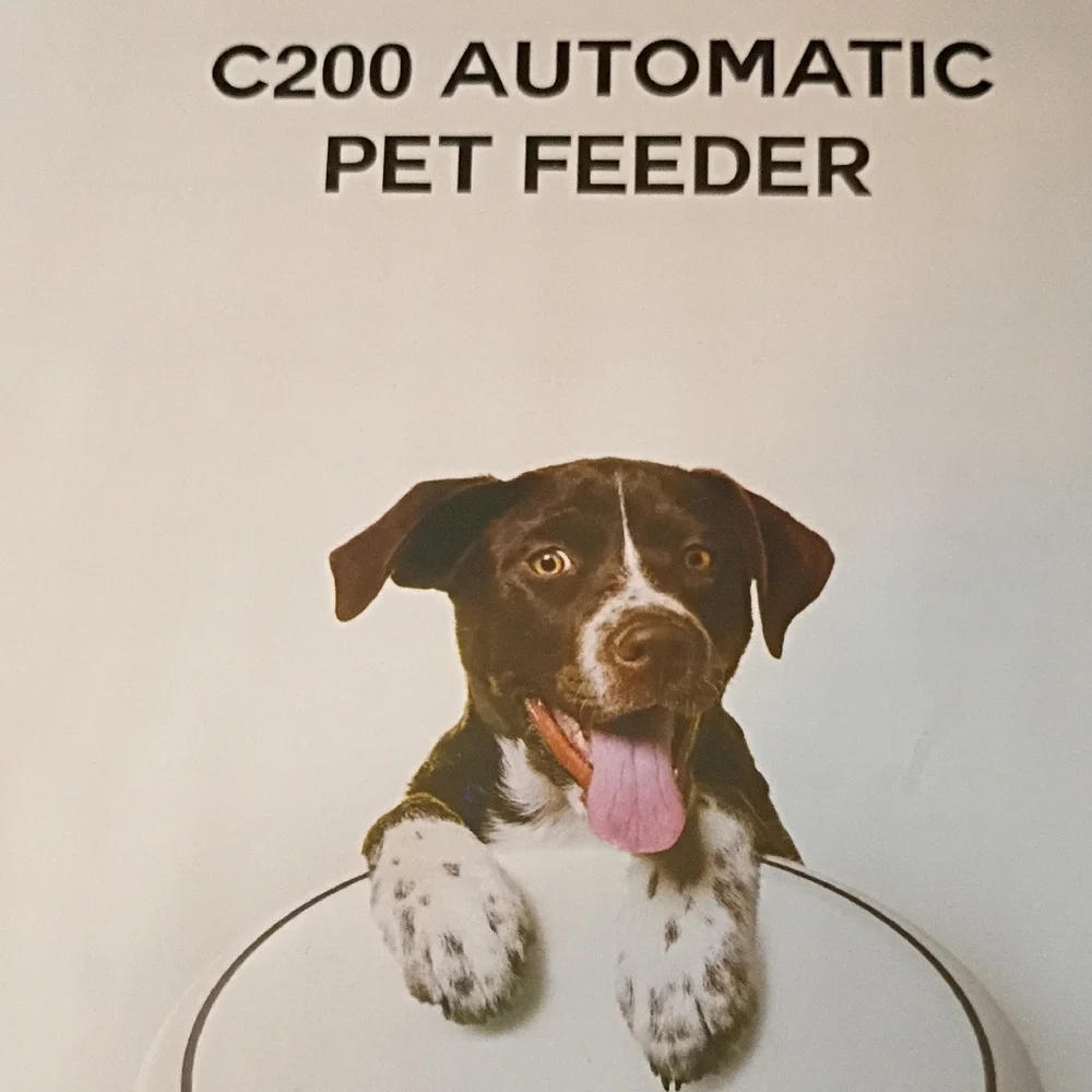 C200 Pet Feeder - Sleek White Design